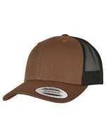 FLEXFIT Retro Trucker Cap mit 2-Tone Design, Black/White One Size, FX6606T – Coyote Marrone/Nero