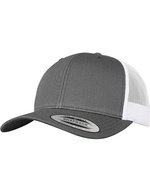 FLEXFIT Retro Trucker Cap mit 2-Tone Design, Black/White One Size, FX6606T – Grigio scuro/Bianco