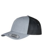 FLEXFIT Retro Trucker Cap mit 2-Tone Design, Black/White One Size, FX6606T – Melange Grigio/Nero