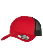 FLEXFIT Retro Trucker Cap mit 2-Tone Design, Black/White One Size, FX6606T – Rosso/Nero