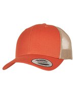 FLEXFIT Retro Trucker Cap mit 2-Tone Design, Black/White One Size, FX6606T – Rustic Arancione/Cachi