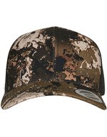 FLEXFIT Veil Camo Retro Trucker Cap, Poseidon Black One Size, FX6606VC – Bild 3
