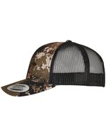 FLEXFIT Veil Camo Retro Trucker Cap, Poseidon Black One Size, FX6606VC – Bild 5