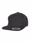 FLEXFIT Dunkelgraue Melton Woll Snapback Cap, Dark Grey One Size, FX6689M – immagine 6