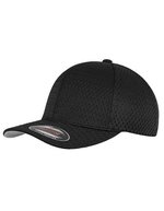 FLEXFIT Sportliche Mesh Cap mit verstärkter Front – Black