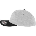 Flexfit Double Jersey Cap mit Kontrastfarben, Grey/Black L/XL, FX6778T – Bild 5