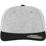 Flexfit Double Jersey Cap mit Kontrastfarben, Grey/Black L/XL, FX6778T – Bild 7