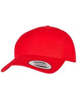 Flexfit Snapback Cap mit Curved Visor, Black One Size, FX6789M – Red