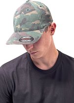 Flexfit Casquette Washed Camo 6 panneaux, Green Camo S/M, FX6977CA – Bild 1