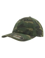 Flexfit Casquette Washed Camo 6 panneaux, Green Camo S/M, FX6977CA – Bild 2