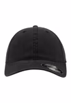 FLEXFIT Waschbare Baumwoll-Dad-Cap im Vintage-Look, Black L/XL, FX6997 – Bild 3