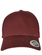 5-Panel Curved Classic Snapback Cap – Bordeaux