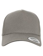 5-Panel Curved Classic Snapback Cap – Gris