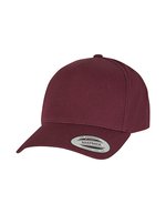 5-Panel Curved Classic Snapback Cap – Bordeaux