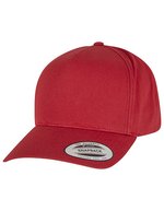 5-Panel Curved Classic Snapback Cap – Mars Rouge