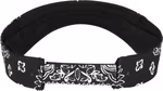 FLEXFIT Bandana Print Visor mit Klettverschluss, Black/White One Size, FX8888BP – Bild 4