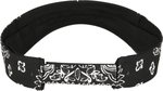 FLEXFIT Bandana Print Visor mit Klettverschluss, Black/White One Size, FX8888BP – Bild 4