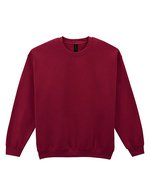 Gildan Heavy Blend Crewneck Sweatshirt ohne Nähte, White 3XL, G18000 – Cherry Red