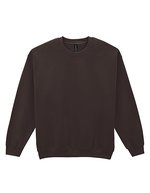 Gildan Heavy Blend Crewneck Sweatshirt ohne Nähte, White 3XL, G18000 – Dark Chocolate