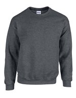 Gildan Heavy Blend Crewneck Sweatshirt ohne Nähte, White 3XL, G18000 – Dark Heather