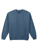 Gildan Heavy Blend Crewneck Sweatshirt ohne Nähte, White 3XL, G18000 – Indigo Blue