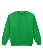 Gildan Heavy Blend Crewneck Sweatshirt ohne Nähte, White 3XL, G18000 – Irish Green