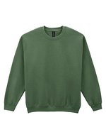 Gildan Heavy Blend Crewneck Sweatshirt ohne Nähte, White 3XL, G18000 – Military Green