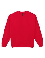 Gildan Heavy Blend Crewneck Sweatshirt ohne Nähte, White 3XL, G18000 – Red