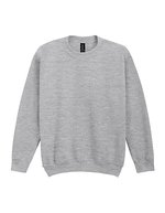 Gildan Jugend Crewneck Sweatshirt Heavy Blend, White M (140/152), G18000K – Sport Grigio (Melange)