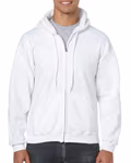 Gildan Heavy Blend(TM) Adult Full Zip Hooded Sweatshirt White L (G18600) – image 3