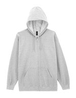 Gildan Heavy Blend(TM) Adult Full Zip Hooded Sweatshirt Ash (Heather) S (G18600) – Ash (Heather)