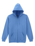 Gildan Heavy Blend(TM) Adult Full Zip Hooded Sweatshirt Ash (Heather) S (G18600) – Carolina Blue