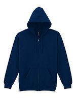 Gildan Heavy Blend Full Zip Kapuzenpullover, Purple XL, G18600 – Navy