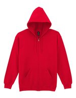 Gildan Heavy Blend Full Zip Kapuzenpullover, Purple XL, G18600 – Red