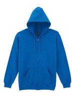 Gildan Heavy Blend Full Zip Kapuzenpullover, Purple XL, G18600 – Royal
