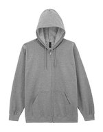 Gildan Heavy Blend Full Zip Kapuzenpullover, Purple XL, G18600 – Sport Grey (Heather)