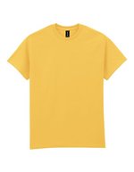 Gildan Ultra Cotton T-Shirt ohne Seitennähte, Gold L, G2000 – Daisy