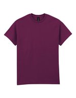 Gildan Ultra Cotton T-Shirt ohne Seitennähte, Gold L, G2000 – Bordeaux