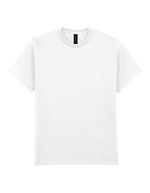 Gildan Ultra Cotton T-Shirt ohne Seitennähte, Gold L, G2000 – Blanc