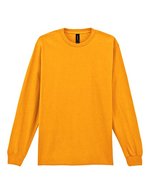 Gildan Ultra Cotton Langarm T-Shirt 100% Baumwolle, Black L, G2400 – Or