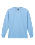 Gildan Ultra Cotton Langarm T-Shirt 100% Baumwolle, Black L, G2400 – Bleu clair