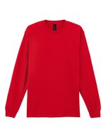 Gildan Ultra Cotton Langarm T-Shirt 100% Baumwolle, Black L, G2400 – Rouge