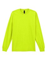 Gildan Ultra Cotton Langarm T-Shirt 100% Baumwolle, Black L, G2400 – Safety Vert