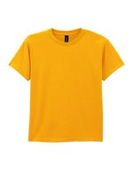 Gildan Baumwoll-T-Shirt für Kinder, Rundhals, White M (170), G5000K – Oro