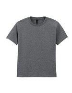 Gildan Baumwoll-T-Shirt für Kinder, Rundhals, White M (170), G5000K – Grafite Melange