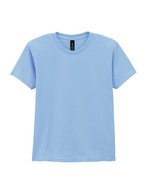 Gildan Baumwoll-T-Shirt für Kinder, Rundhals, White M (170), G5000K – Azzurro chiaro