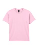 Gildan Baumwoll-T-Shirt für Kinder, Rundhals, White M (170), G5000K – Rosa chiaro