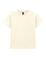 Gildan Baumwoll-T-Shirt für Kinder, Rundhals, White M (170), G5000K – Bianco sporco