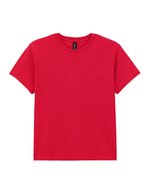 Gildan Baumwoll-T-Shirt für Kinder, Rundhals, White M (170), G5000K – Rosso