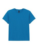 Gildan Baumwoll-T-Shirt für Kinder, Rundhals, White M (170), G5000K – Zaffiro